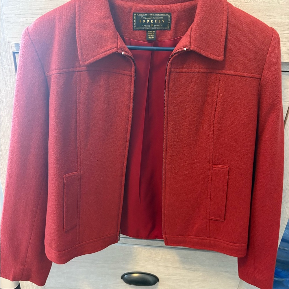 Express Women's Vibrant Red Blazer
